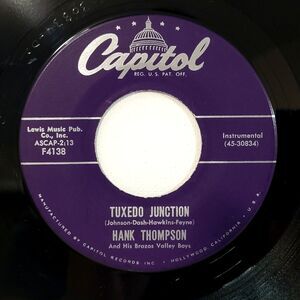 Hank Thompson 45 Tuxedo Junction / Cocoanut Grove on Capitol EX Country